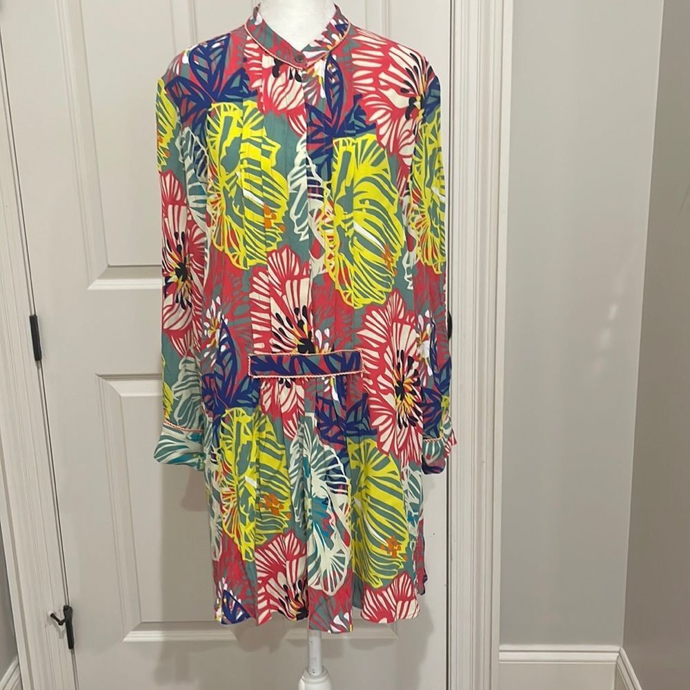 Vibrant Multicolor Floral Midi Dress